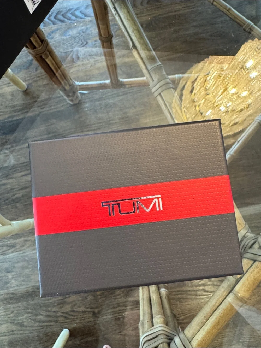 Tumi nassau slg multi window card case brown textured